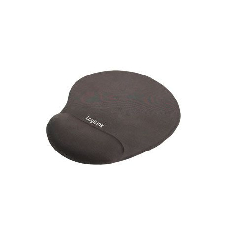 Logilink Tapis de Souris avec Poignet en gel Noir