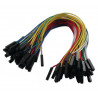 Jumpers vrouwelijk / vrouwelijk met 20cm kabel - 50 stuks