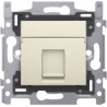 Niko - Ondersteuning met 1x RJ45 UTP cat.6 plat Crème trim