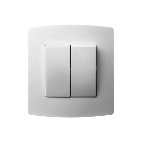 Elix Dubbele schakelaar inbouw S5 cream