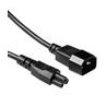 ACT Netsnoer C14 - C5 zwart 1 m