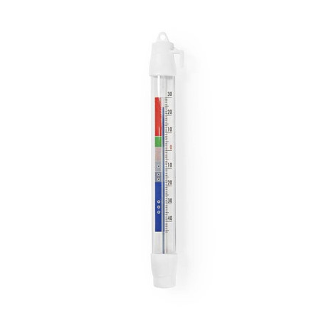 Analog fridge and freezer thermometer