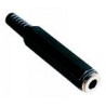 Jack mono 6.35mm femelle avec capot blinde