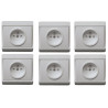 Elix Set van 6 Stopcontacten met Aarding Inbouw