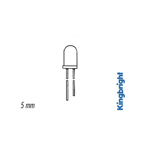 Diode d'Emission IR 5mm 940nm - Bleu Translucide