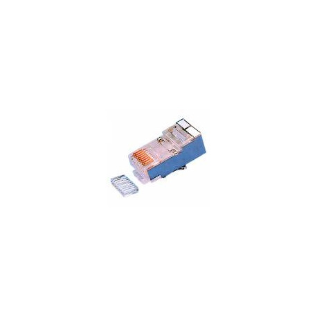 Fiche RJ45 CAT5E - Blindée FTP + Guide - 25 pièces