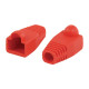 Capuchon- Embout de protection RJ45 - Rouge 10 pièces