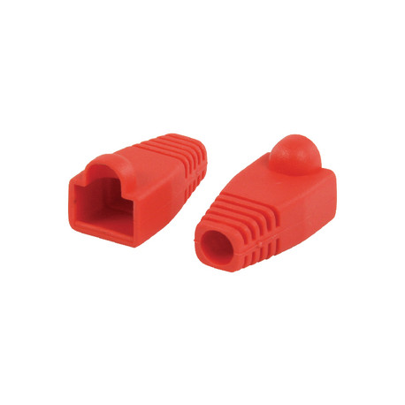 Capuchon- Embout de protection RJ45 - Rouge 10 pièces