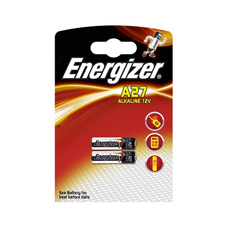Energizer - 2 batteries alcaline 27A - 12V