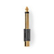 Fiche RCA Femelle vers Jack Male 6.35mm Metal Gold
