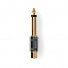 Fiche RCA Femelle vers Jack Male 6.35mm Metal Gold