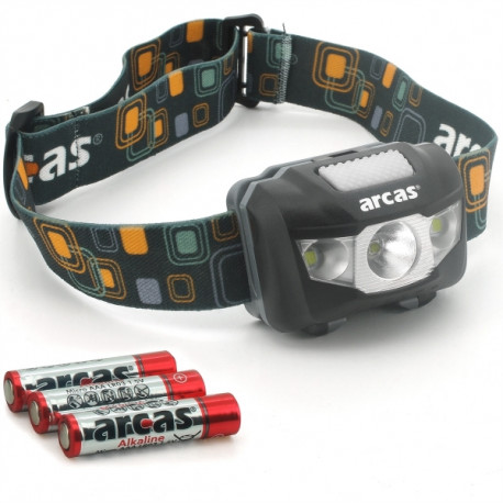 Arcas 5W COB koplamp Oranje 160 Lm + 3 X AAA