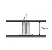 Support pour circuit imprime 3mm H-10mm 18x18mm *50*