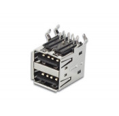 Connecteur USB A femelle double 90° pour CI