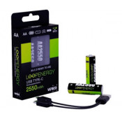 Piles AA Rechargeable en USB-C - 4 pièces