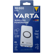 Varta Powerbank Wireless 20000mAh 1x USB-C + 2x USB-A