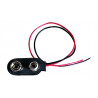 Batterijclip voor 1 x 9V-cel ("I" type) Blister 2 stuks