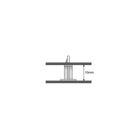 Support pour circuit imprime 3mm H-10mm 18x18mm *50*