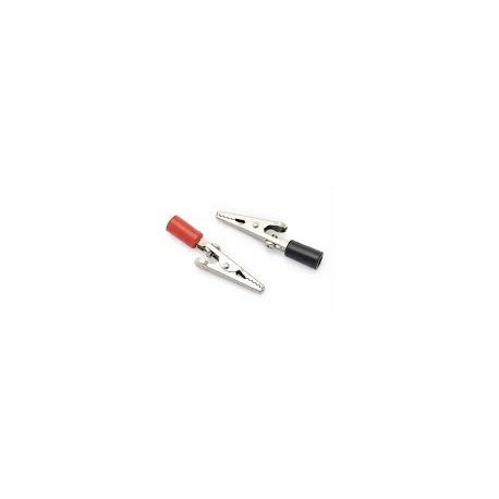 Geïsoleerde krokodillenklem met bus 4mm 4 Stucks