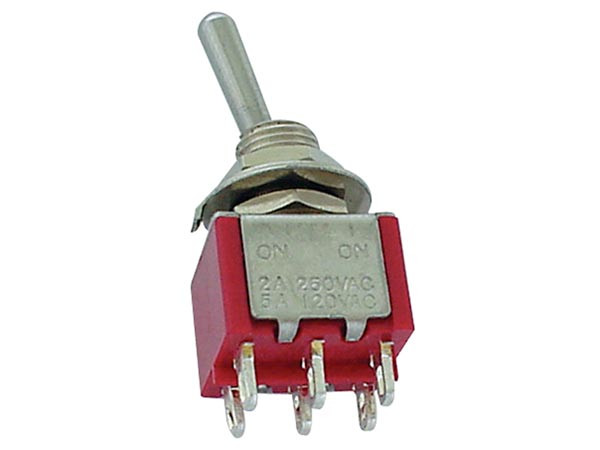 Double pole soldering switch (ON)-OFF-(ON) - Lever switches - Online ...