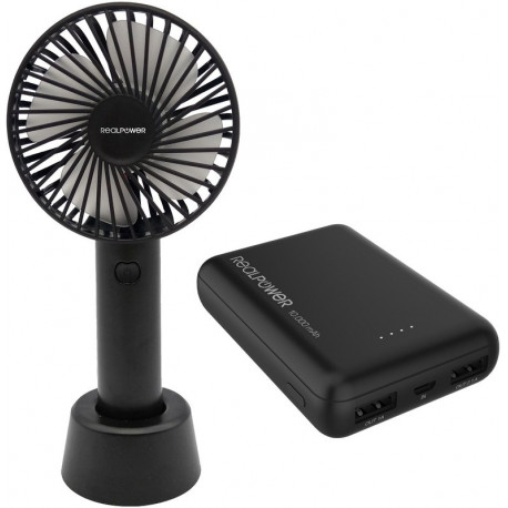 Pack Power Bank 10,000 + Mobila Fan