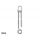1 WHITE LED 3mm TRANSPARENT - 6300mcd - 20mA
