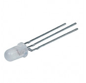 3 x LED BICOLORE ROUGE/VERTE 5mm - BLANC DIFFUSANT