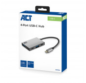 ACT USB-C hub 3.2 Gen2 10Gbps, 2x USB-C, 2x USB-A