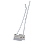 GU5,3 Lampholder - Ceramic - White - 2 pieces