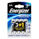 Energizer - 4batteries Lithium FR6