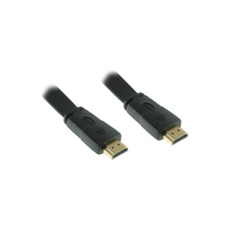 Câble plat - Fiche HDMI-A mâle - Fiche HDMI-A mâle - 3m