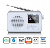 Radio DAB+ FM portable avec Bluetooth® Ecran TFT 2,4" Blanc