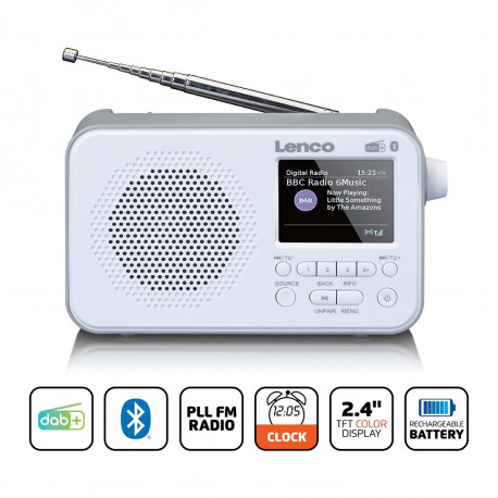 Draagbare DAB+ FM-radio met Bluetooth®