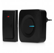 Wireless kinetic doorbell Black