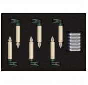 Lumix - Bougies Led Bavaria sur Piles - 6 pièces