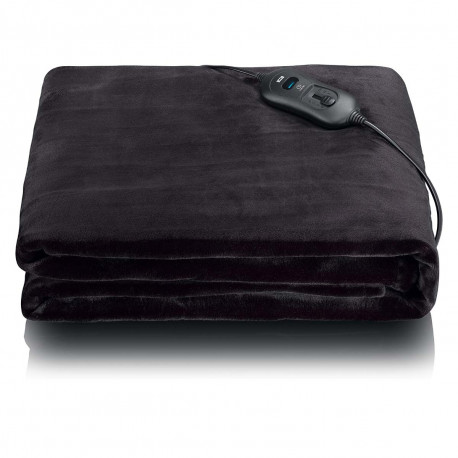 Heated blanket 180 x 130 cm 120 W Black