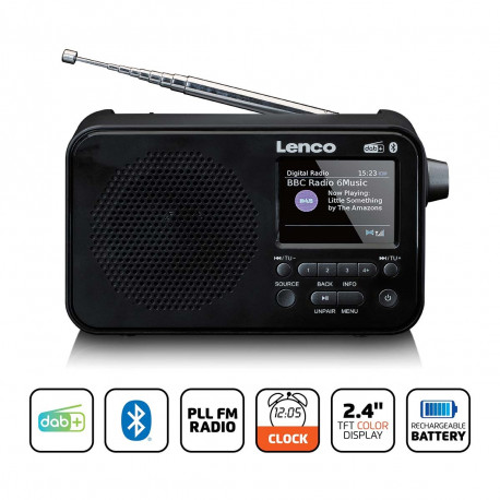 Draagbare DAB+ FM-radio met Bluetooth®