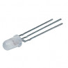 2 x LED BICOLORE ROUGE/VERTE 5mm - BLANC DIFFUSANT