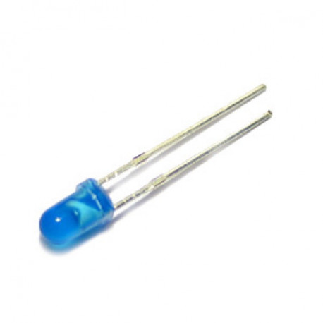 1 x LED STANDARD 3mm - BLEU DIFFUSE
