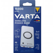 Varta Powerbank Wireless 15000mAh 1x USB-C + 2x USB-A