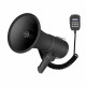 Powerful 50 W megaphone with built-in siren