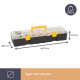 Plastic storage box with 9 adjustable compartments