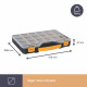 Boite de rangement 20 compartiments amovibles