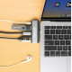 Manhattan 4-en-1 - USB-C - HDMI, USB-A, USB-C PD, jack 3.5