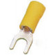 Cosse isolee M4 jaune section: 4 - 6mm² *10pc