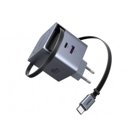 Ugreen Nexode Pro GaN 65W met ingetrokken kabel