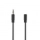 Cable 2m - Fiche male 3.5mm/Fiche femelle 3.5mm