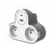 Domino - 1x USB & 1x USB-C - 16A - 230V