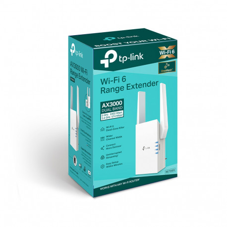 TP LINK AX3000 RE705x Wi-Fi 6 Range Extender