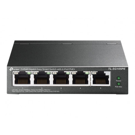 TP-Link TL-SG105PE - switch - 5 ports - 4 PoE+